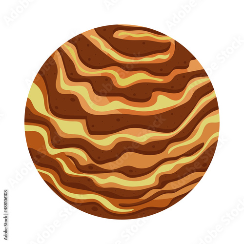 planet or sphere brown