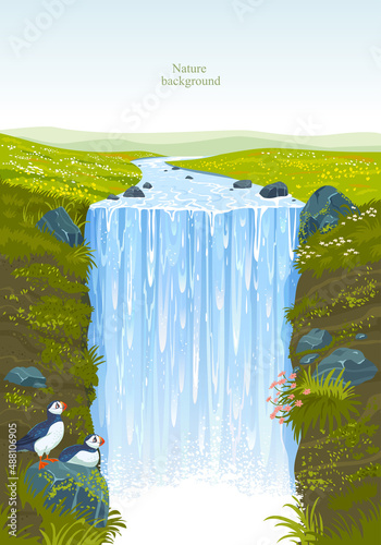 iceland waterfall