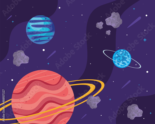 banner with universe