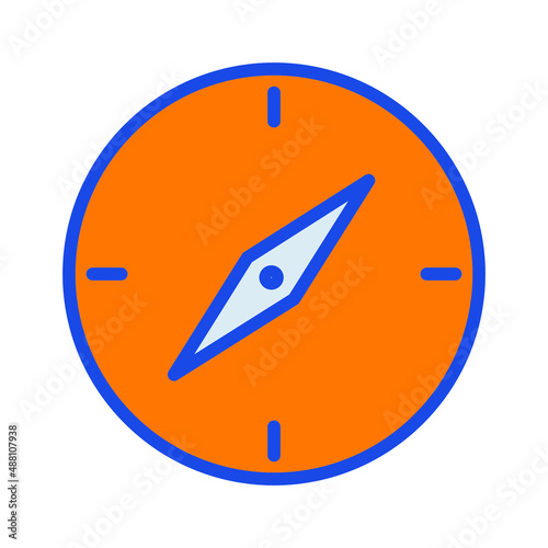 Compass Navigation Isolated Vector icon which can easily modify or edit

