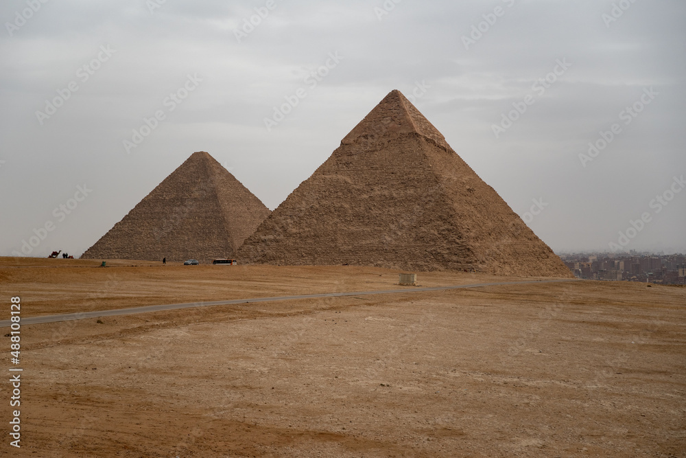 Pyramid of Khafre (also read as Khafra, Khefren) or of Chephren is the second-tallest and second-largest of the Ancient Egyptian Pyramids of Giza and the tomb of pharaoh Khafre (Chefren) Pyramid of Khafre (also read as Khafra, Khefren) or of Chephren is the second-tallest and second-largest of the Ancient Egyptian Pyramids of Giza and the tomb of pharaoh Khafre (Chefren)