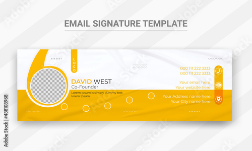 Professional Email signature template design. Creative email signature design . Modern email signature design .