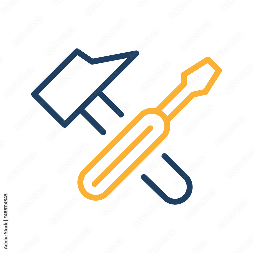 Screwdriver tool Isolated Vector icon which can easily modify or edit
Screwdriver tool Isolated Vector icon which can easily modify or edit