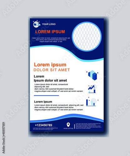 flyer design teamplate for company bussines presentation advertising brand identity