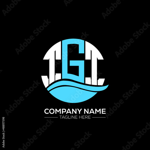 TGT logo monogram isolated on circle element design template, TGT letter logo design on black background. TGT creative initials letter logo concept.  TGT letter design. photo