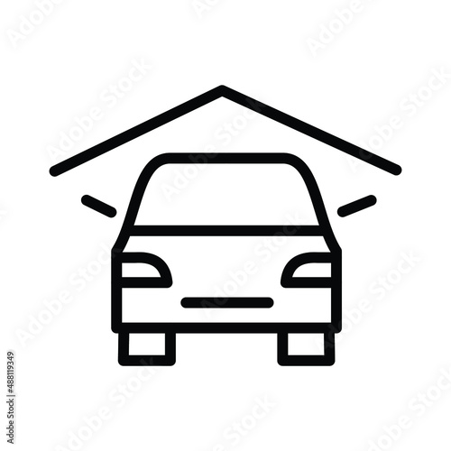 Car Garage Isolated Vector icon which can easily modify or edit

