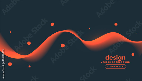 orange gradient wave background design