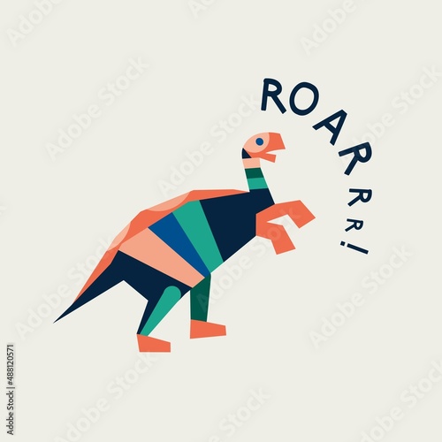 illustration with dinosaurs