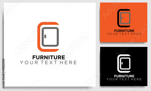 furniture letter c business vector logo design template