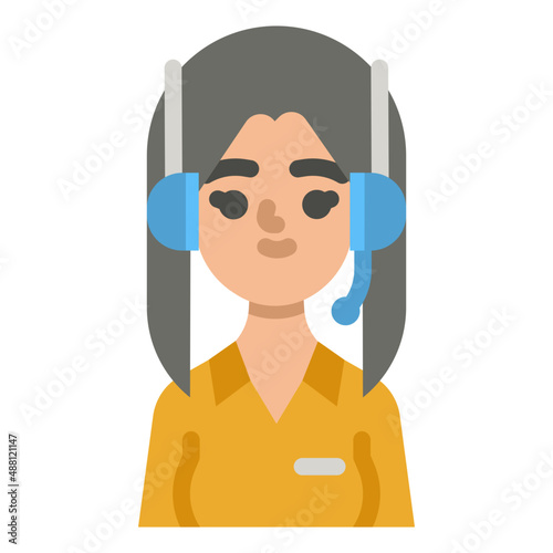 operator flat icon