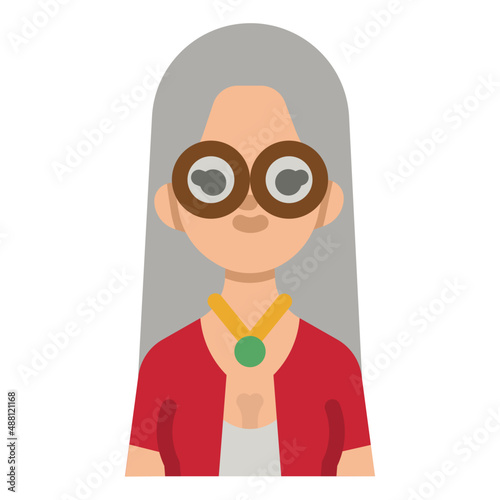 writer flat icon
