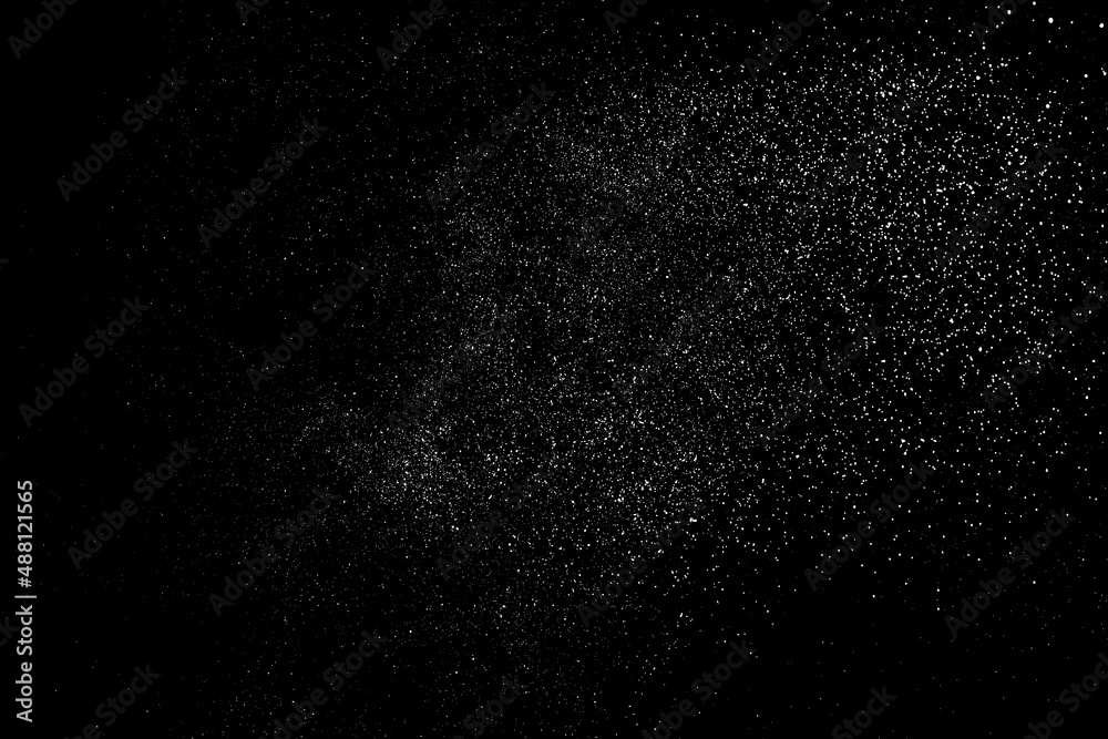 Distressed white grainy texture. Dust overlay textured. Grain noise particles. Snow effects pack. Rusted black background. Vector illustration, EPS 10. Distressed white grainy texture. Dust overlay textured. Grain noise particles. Snow effects pack. Rusted black background. Vector illustration, EPS 10.