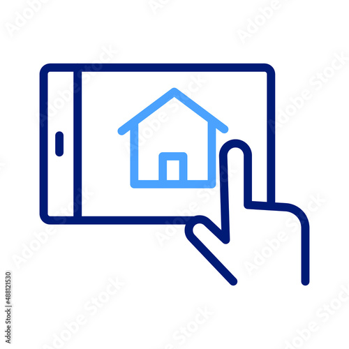 Online House Isolated Vector icon which can easily modify or edit