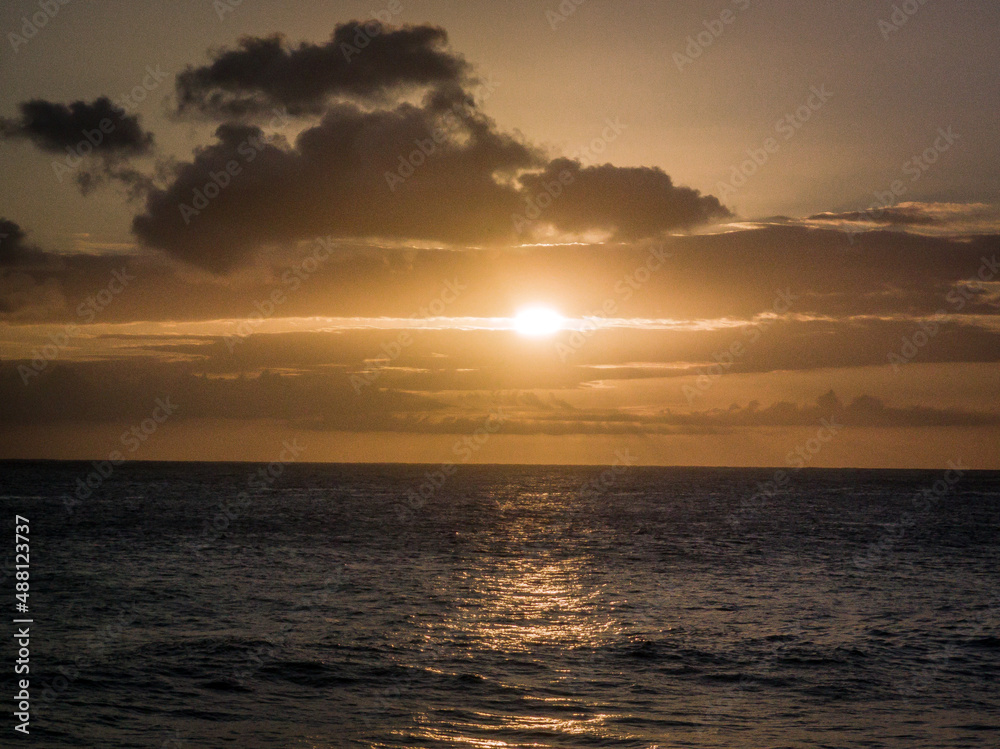 sunset in Runion Island 