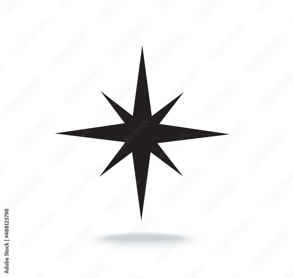 Star silhouette icon vector illustration eps10 Star silhouette icon vector illustration eps10