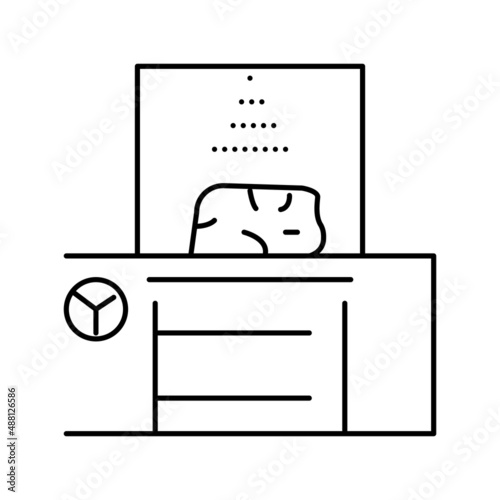 humidification system meat line icon vector illustration