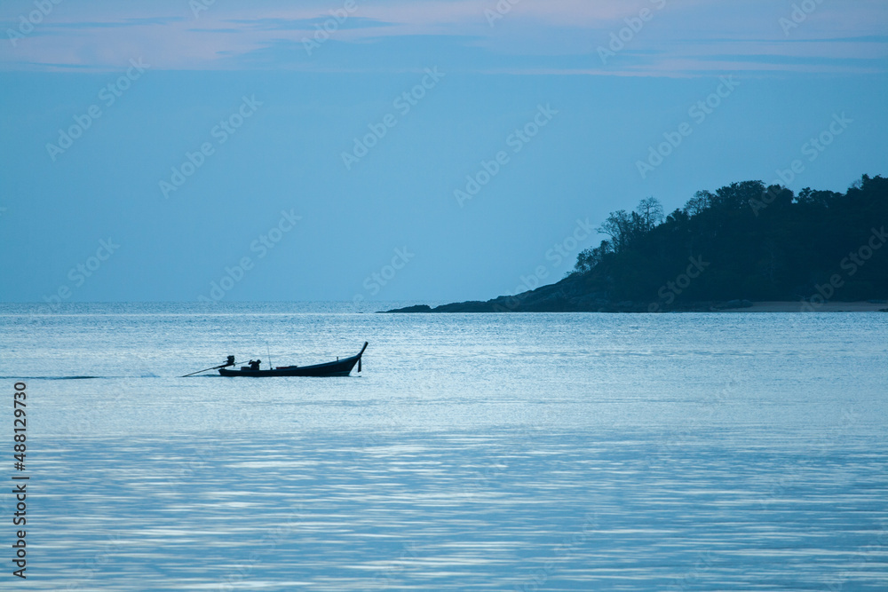 Boat on the sea in Phuket province, Thailand