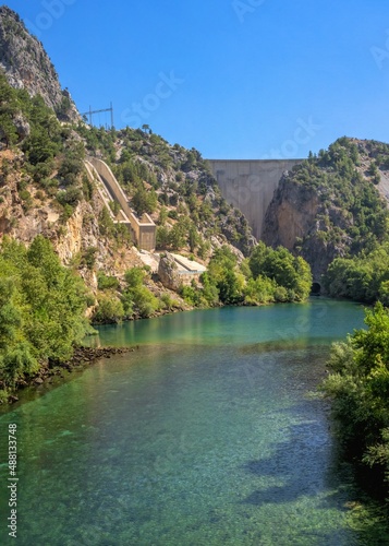 Oymapinar Dam in Manavgat  Turkey