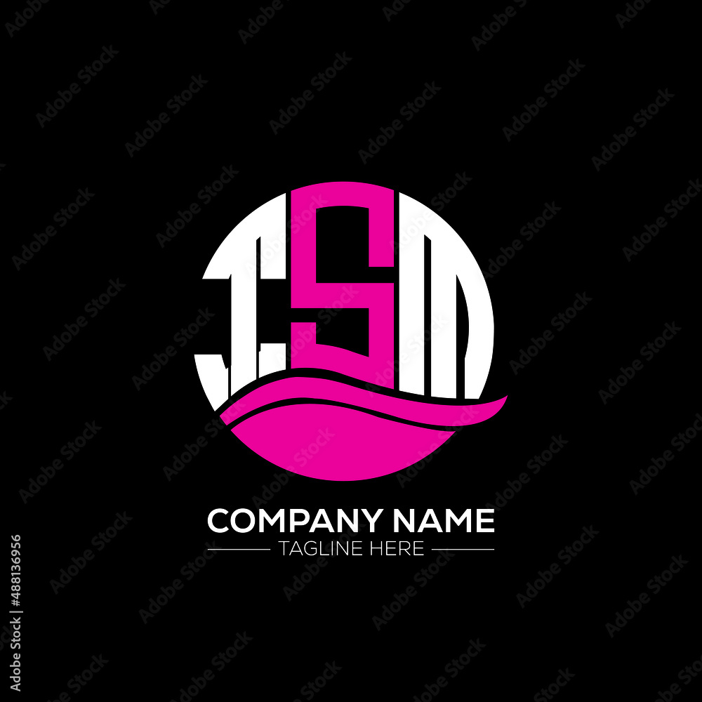 TSM logo monogram isolated on circle element design template, TSM letter logo design on black background. TSM creative initials letter logo concept.  TSM letter design.