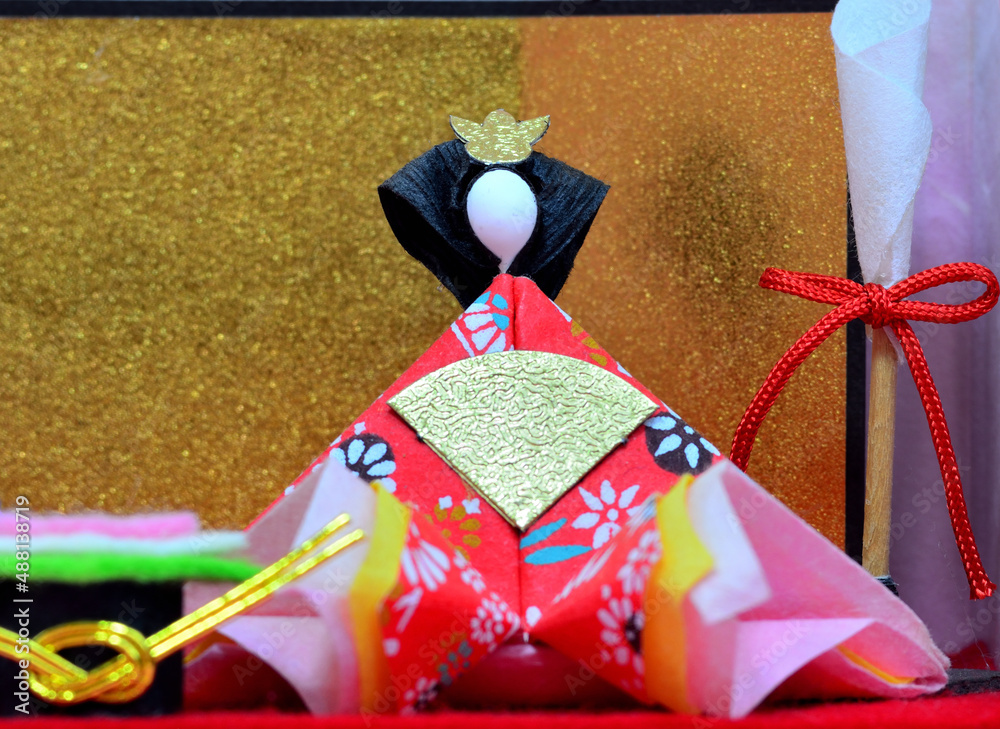 Naklejka premium 手作りのお雛様