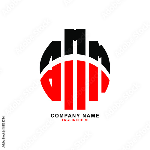 BMM letter design. BMM letter logo design with white background. BMM creative letter logo with two colors.

