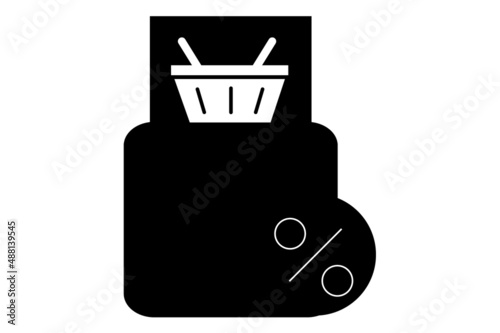 Shopping parcel Isolated Vector Illustration which can be easily modified or edit