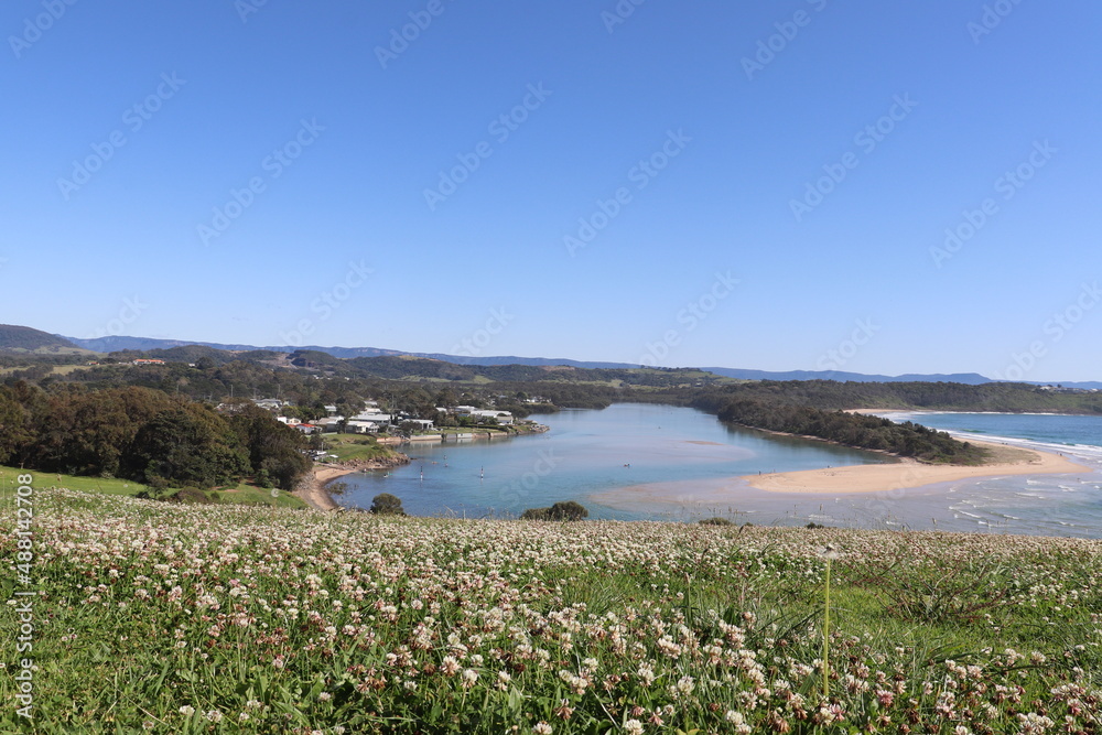 Landscape Photograph, Minnamurra River mouth at Kiama, NSW South Coast Australia, NSW