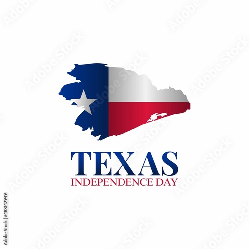 vector graphic of texas independence day good for texas independence day celebration. flat design. flyer design.flat illustration.