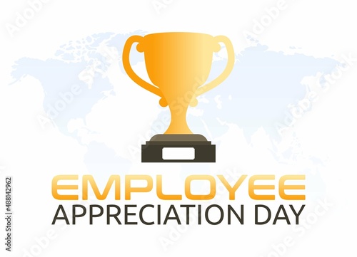 vector graphic of employee appreciation day good for employee appreciation day celebration. flat design. flyer design.flat illustration.