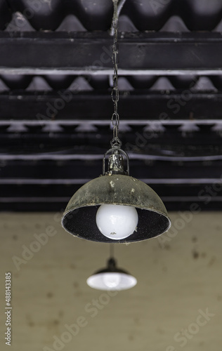 Industrial metal lamp