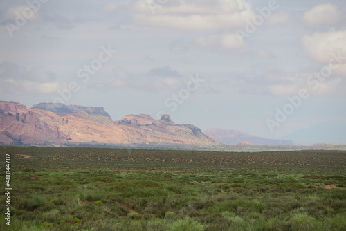 Monument Valley, Arizona, Utah, USA, Sentinel Mesa, West Mitten Butte, East Mitten Butte Merrick Butte photo