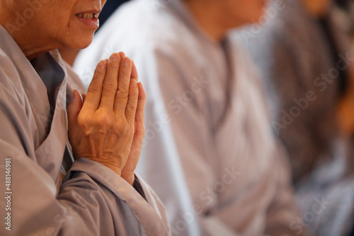 Canvas Print Faith and religion. Buddhism.