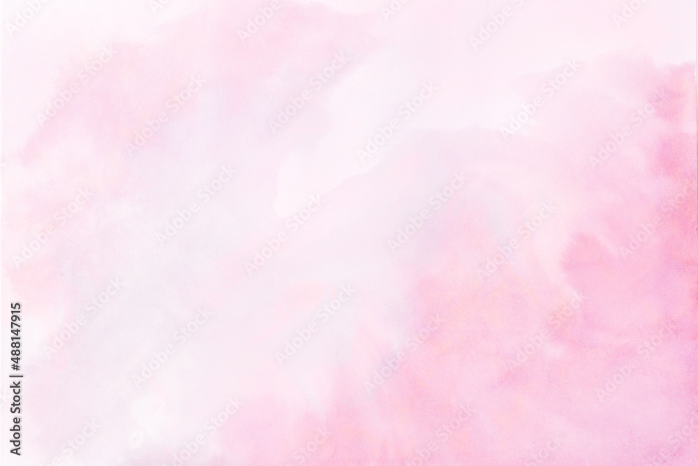 桜色の水彩背景