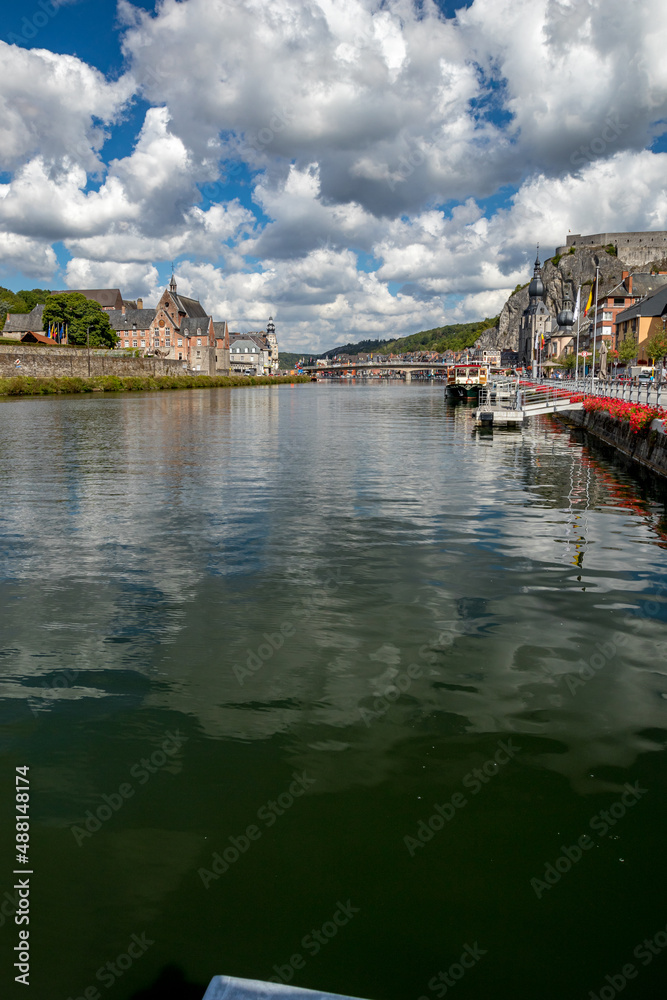 Dinant, Southern Belgium, lovely summer day street view, travel photography