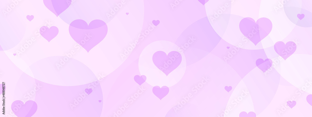 purple hearts background	