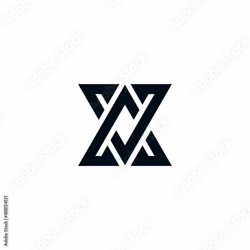 X Logo Design with AV VA Letter 