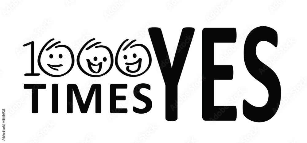 Stickman, stick figure man say 1000 times, yes. For love, wedding or yes i will an i can and i do it. Cartoon, comic motivation, positive and inspiration message concept. Stickman, stick figure man say 1000 times, yes. For love, wedding or yes i will an i can and i do it. Cartoon, comic motivation, positive and inspiration message concept.