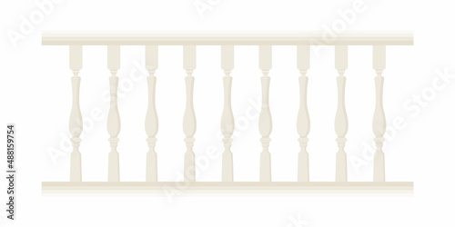 Fotografia Stone balustrade with balusters for fencing and protection from falling