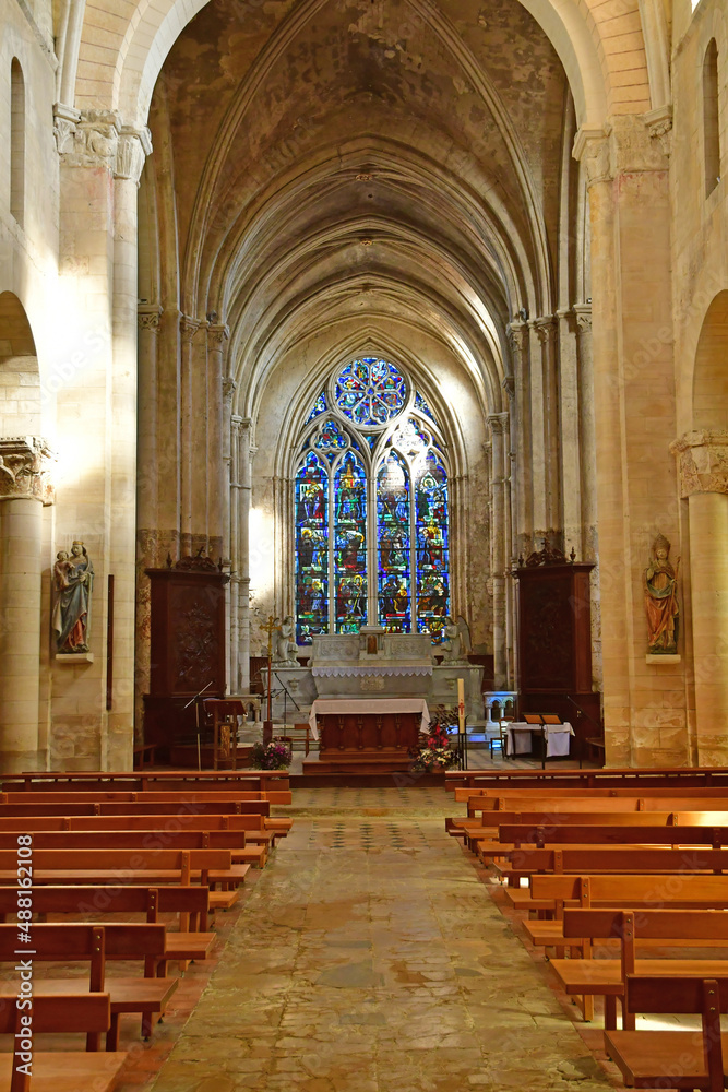 Gournay en Bray; France - october 8 2021 : Saint Hildevert collegiate church