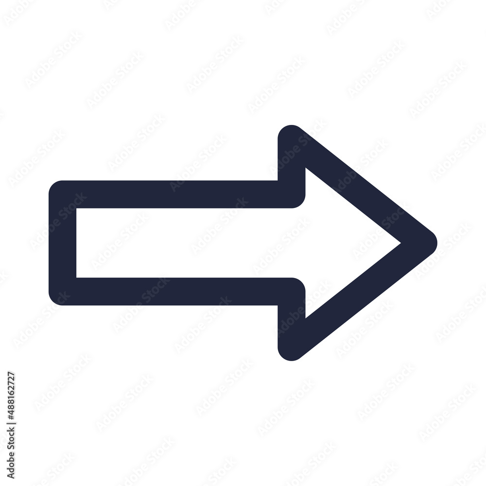 Arrow icon is made to complement your design needs, such as mobile and web applications, business cards, flyers and others. Editable size and colour. File: Editable Vector Graphic (EPS) Arrow icon is made to complement your design needs, such as mobile and web applications, business cards, flyers and others. Editable size and colour. File: Editable Vector Graphic (EPS)