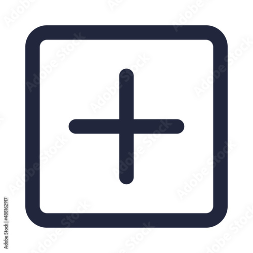 Square add icon is made to complement your design needs, such as mobile and web applications,  business cards, flyers and others.
- Editable size and colour
File:
- Editable Vector Graphic (EPS)