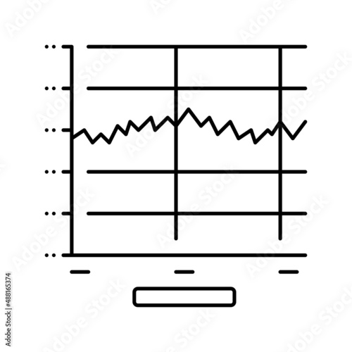 graphic sound vibration line icon vector illustration