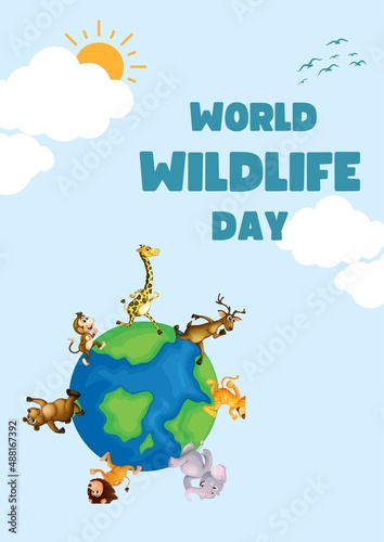 Blue World Wildlife Day Poster