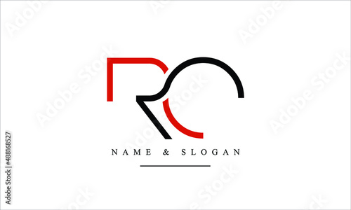 RO, OR, R, O abstract letters logo monogram