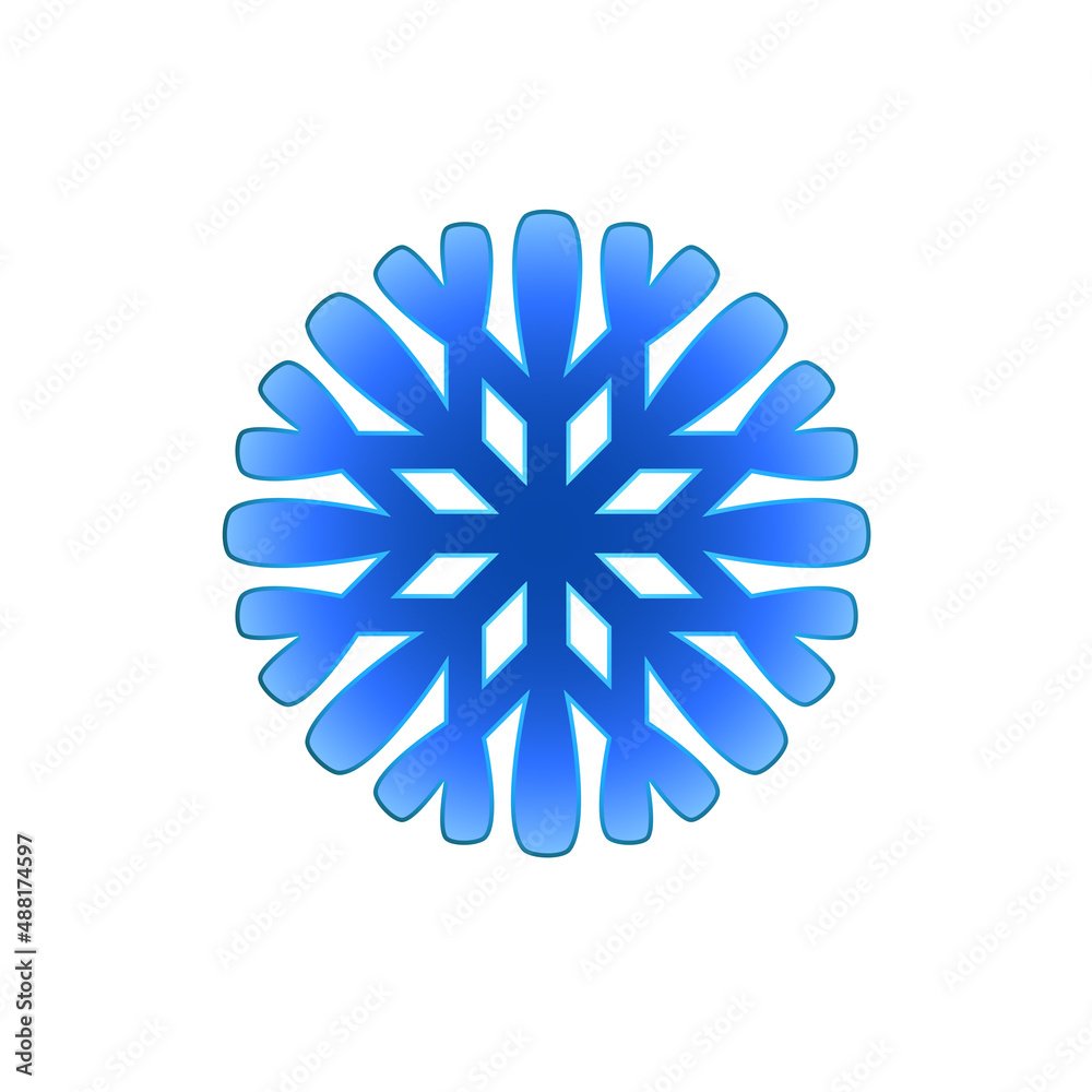 snowflake isolated on white background snowflake isolated on white background