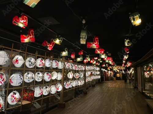chinese lantern in the night