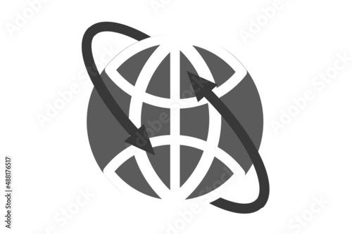 Internet Globe Isolated Vector which can be easily Download