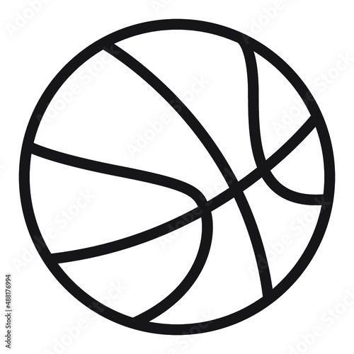 Illustration of Basket ball design icon
