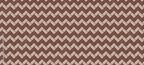 Herringbone floor. Seamless tile pattern. Cladding texture. Paving classic background. Timber masonry. Ceramic check print. Subway monochrome panel. Geometric grid. Vector illustration. Zig zag slabs