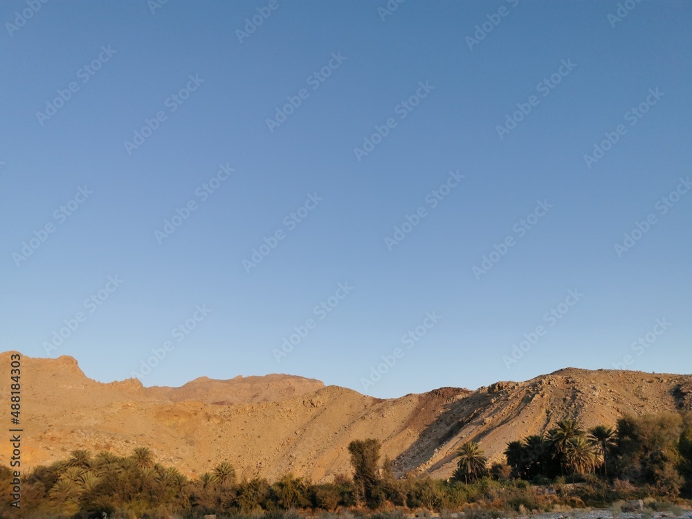 High mountains in the Sultanate of Oman Nizwa
